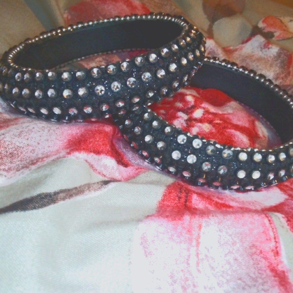 Black Rhinestone Bracelets